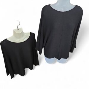 Anthropologie Black Textured‎ Top